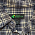 Eastern Mountain sports Flannel Blue Grey