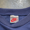 Navy Nike Swoosh Print Crew