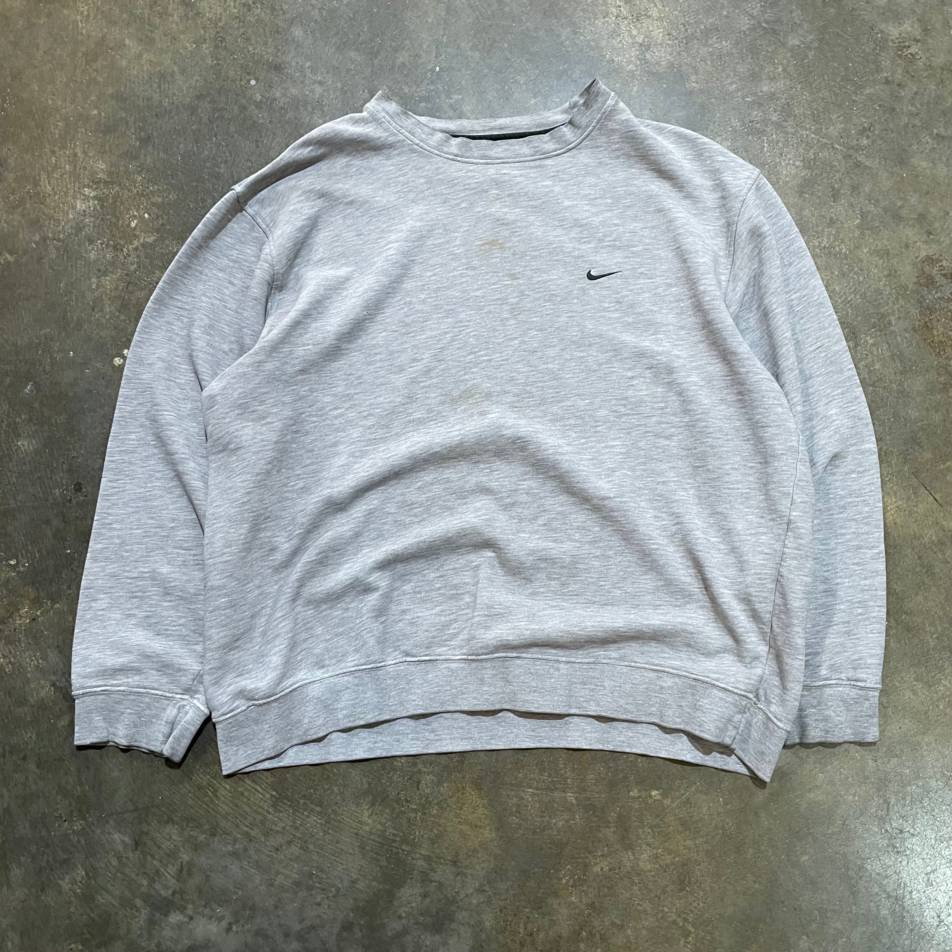 Simple Grey Y2K Nike Crew