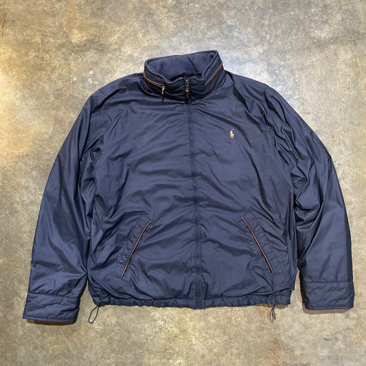 Navy Blue Polo Puffer Jacket