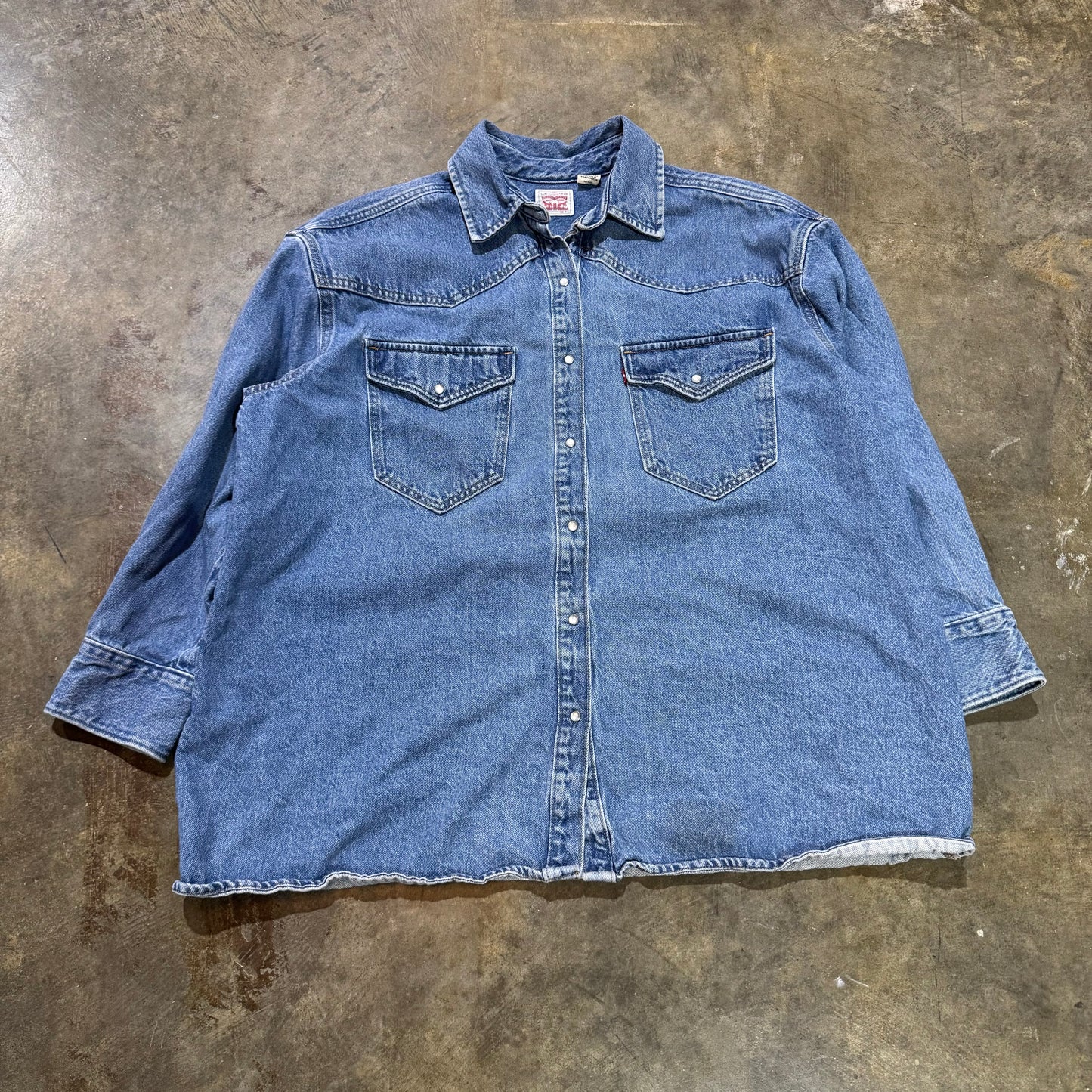 Levi Strauss Pearl Snap Denim Jacket 8