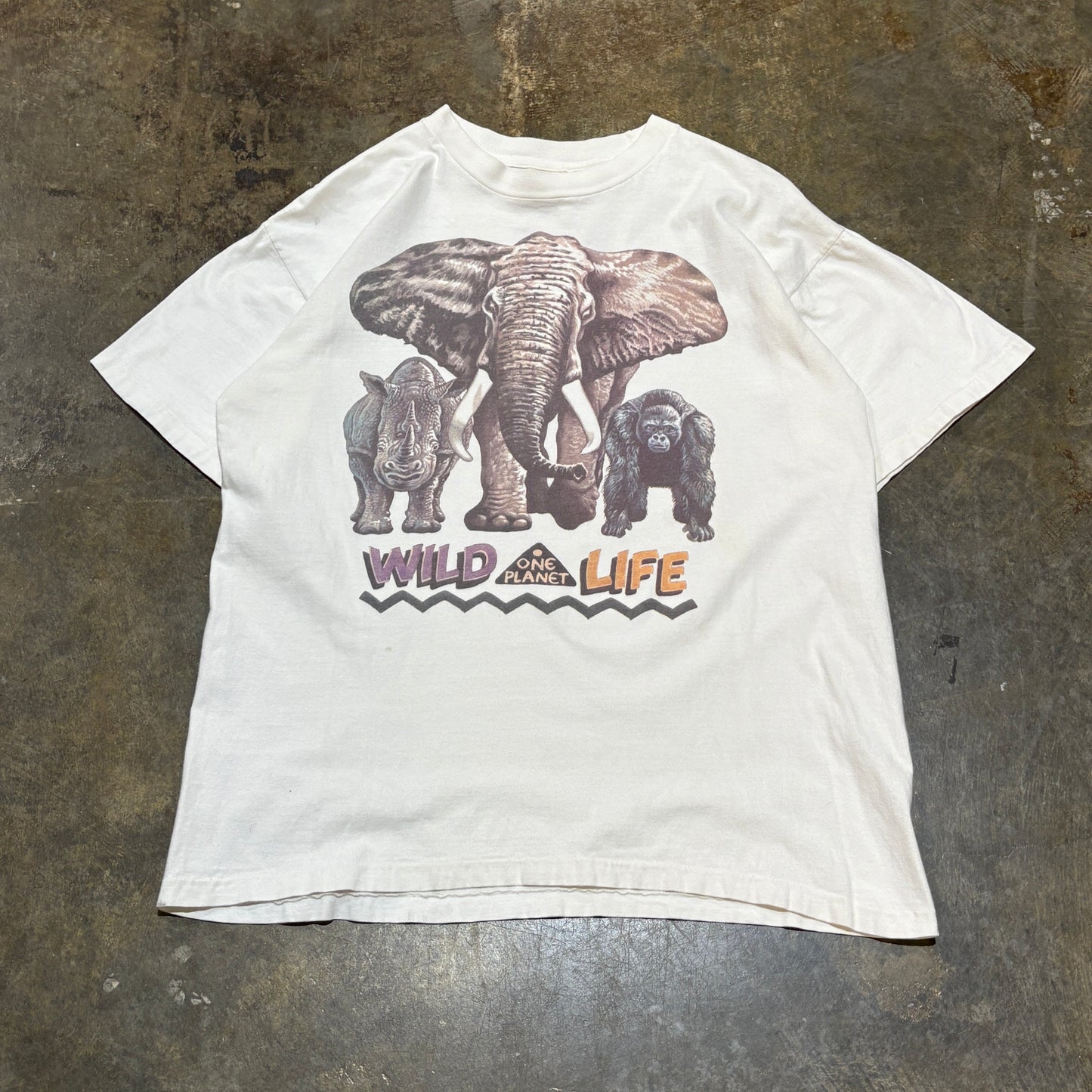 One Planet Wild Life Elephant Tee