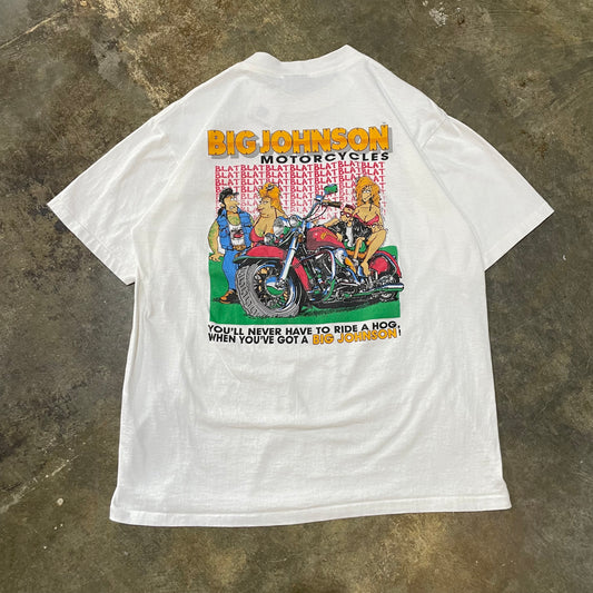 Big Johnson Motorcycles Funny Tee