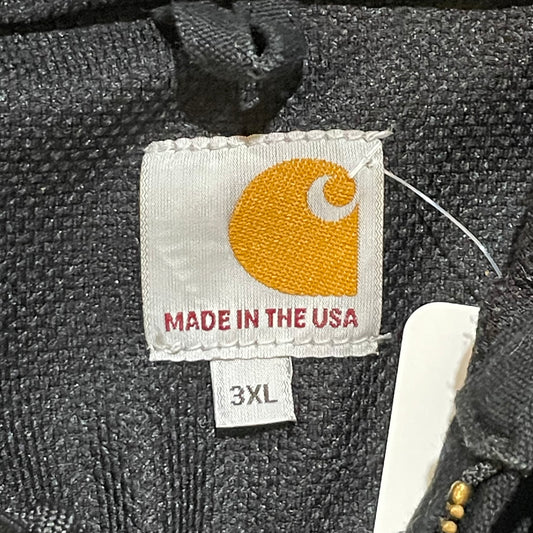 Black Carhartt Steel Workers Hooded Jacket3