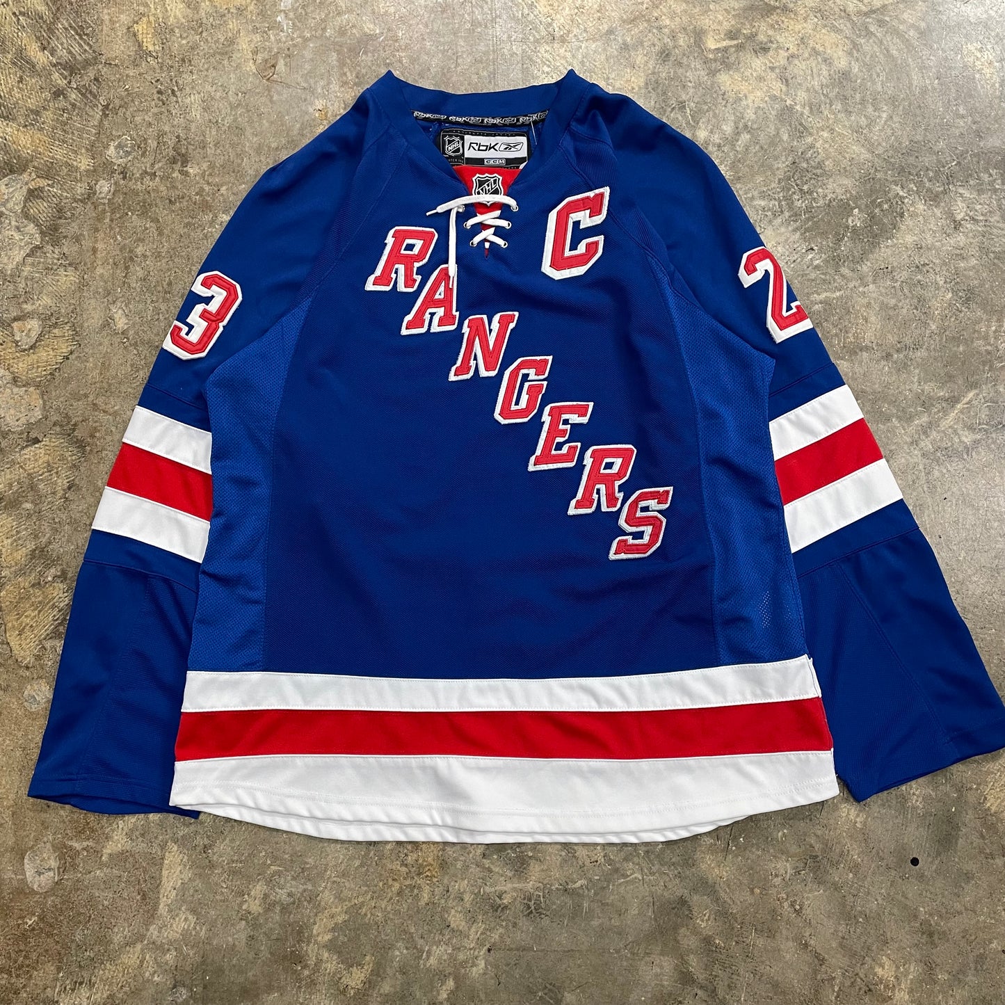 NY Rangers Drury Captain Blue Jersey