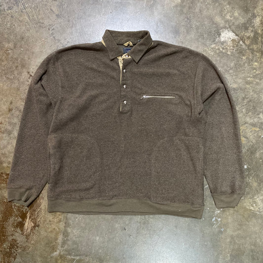 Y2K Gap 1/4 Snap Polar Fleece Pullover Polo