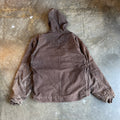 Brown Fleece Lined Hooded Carhartt Detroit Style Jacket 2