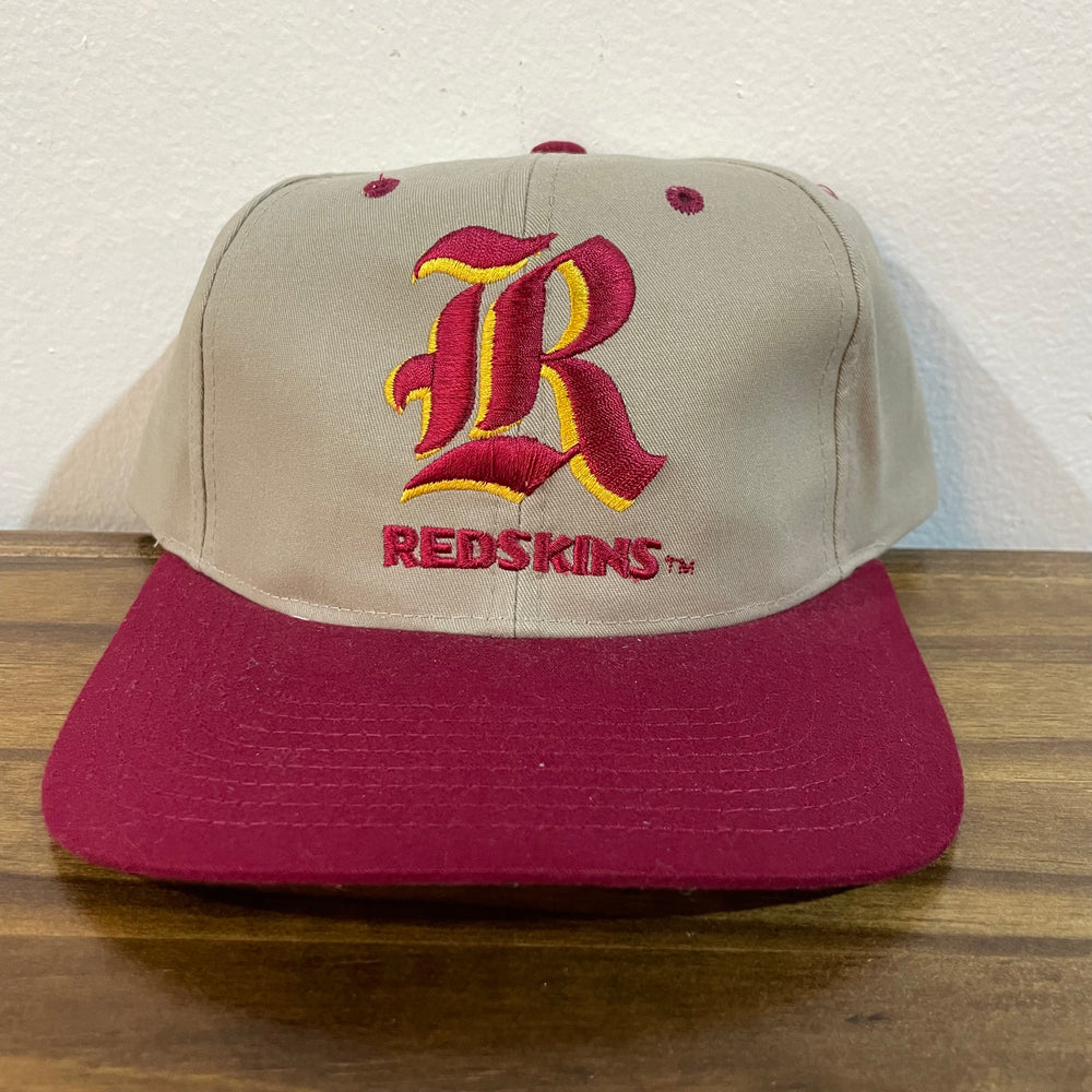 Washington Redskins Cursive R Tan/Red Hat