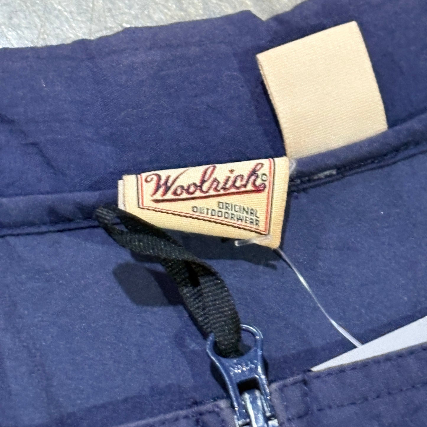 Woolrich Zip-Up Navy Windbreaker