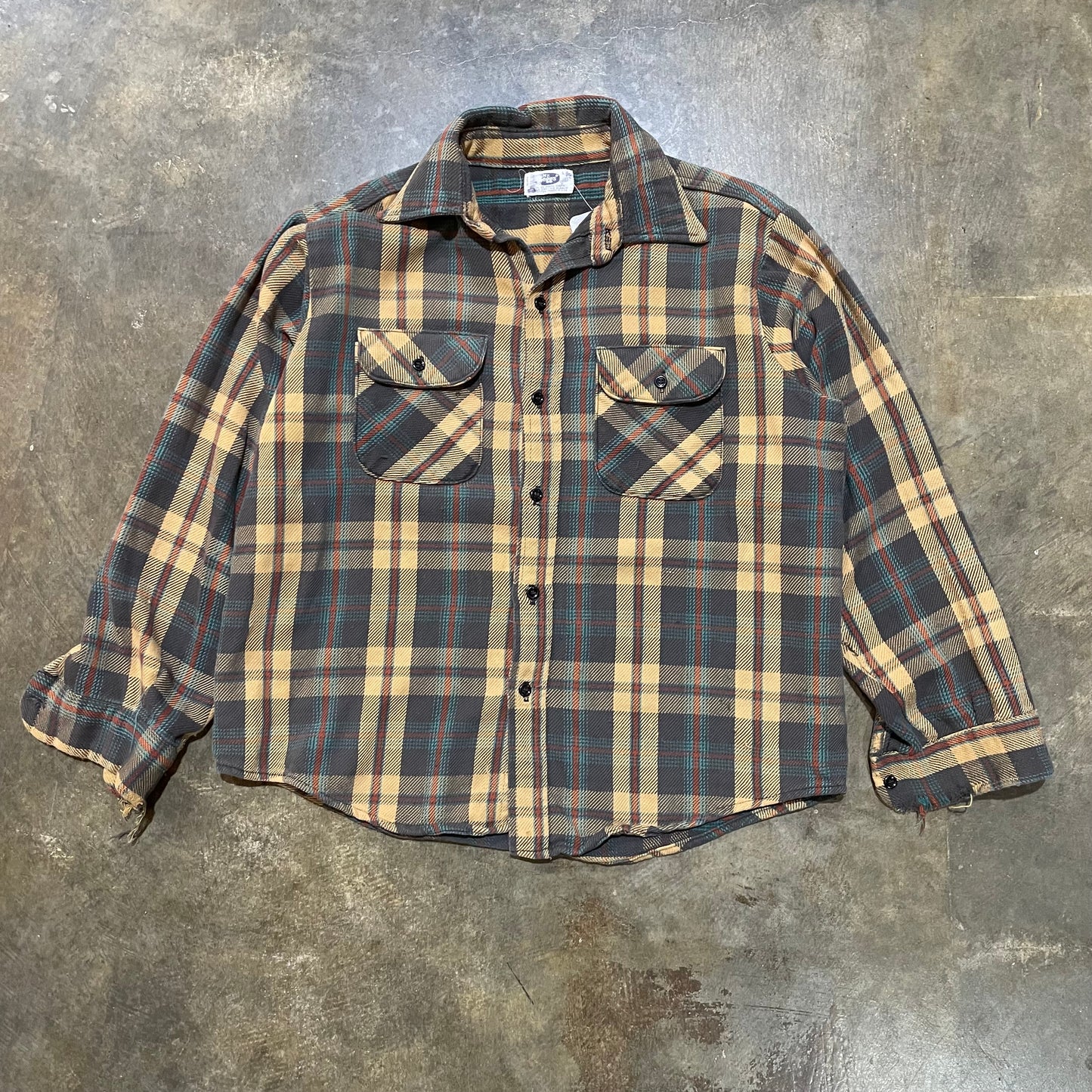 Mr. Leggs Tan and Black Flannel