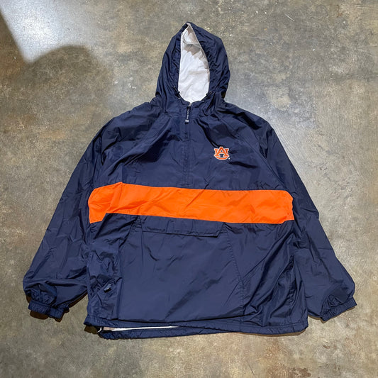 Auburn Jersey-Lined 1/4 Zip Nylon Jacket