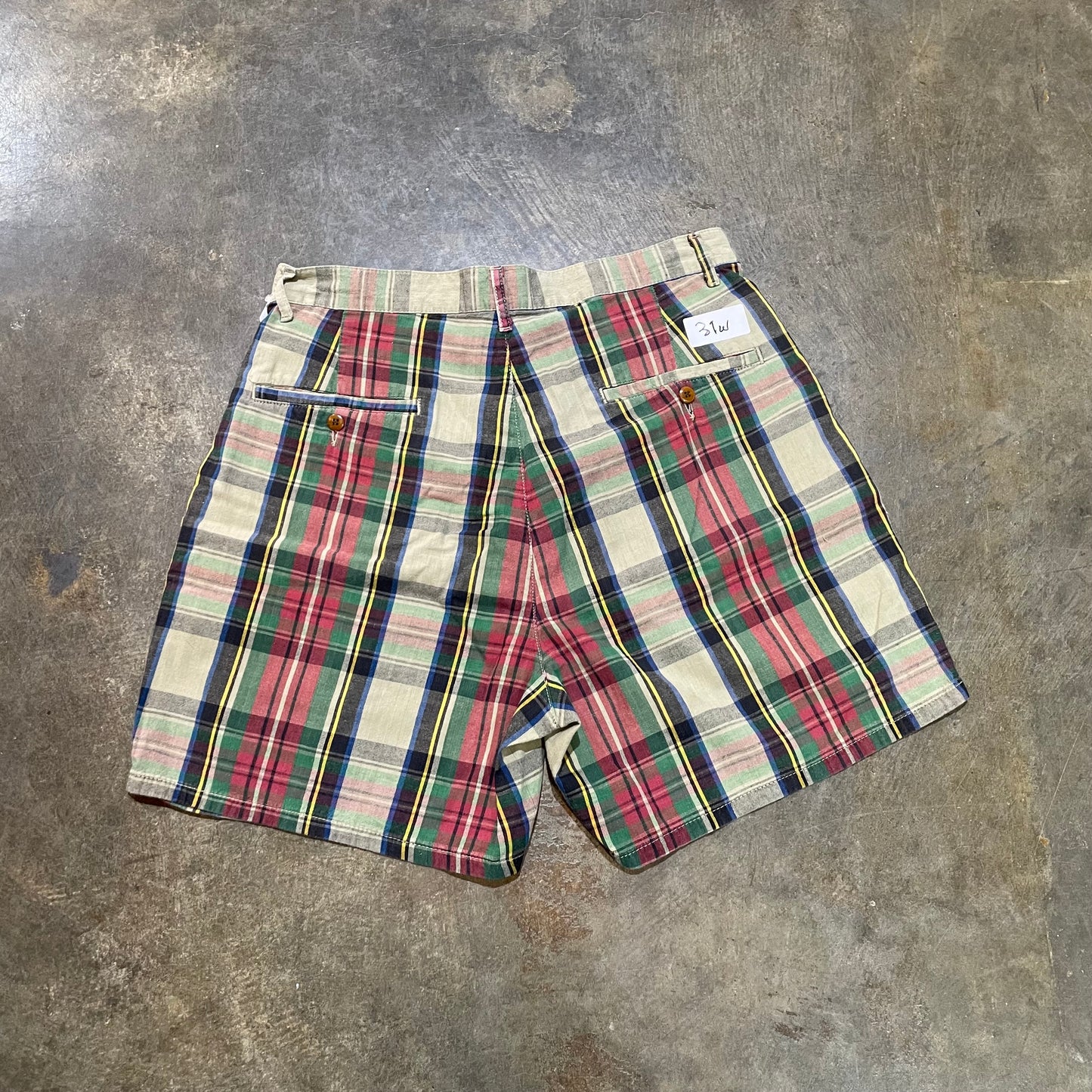 Polo RL Linen Plaid Shorts
