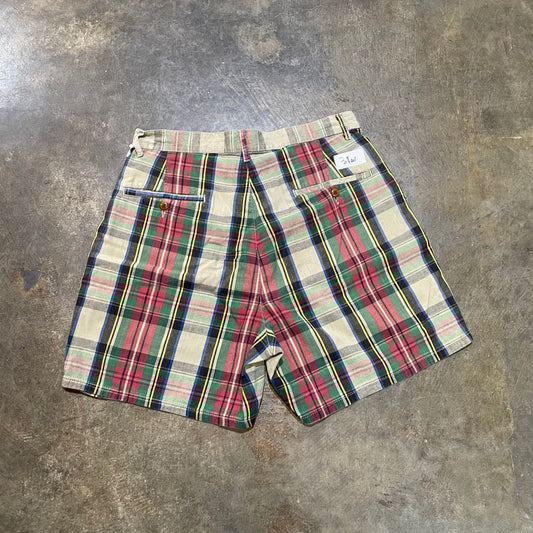 Polo RL Linen Plaid Shorts