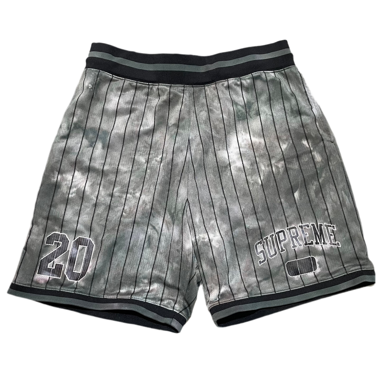 Used Supreme Dyed Basketball Shorts Black