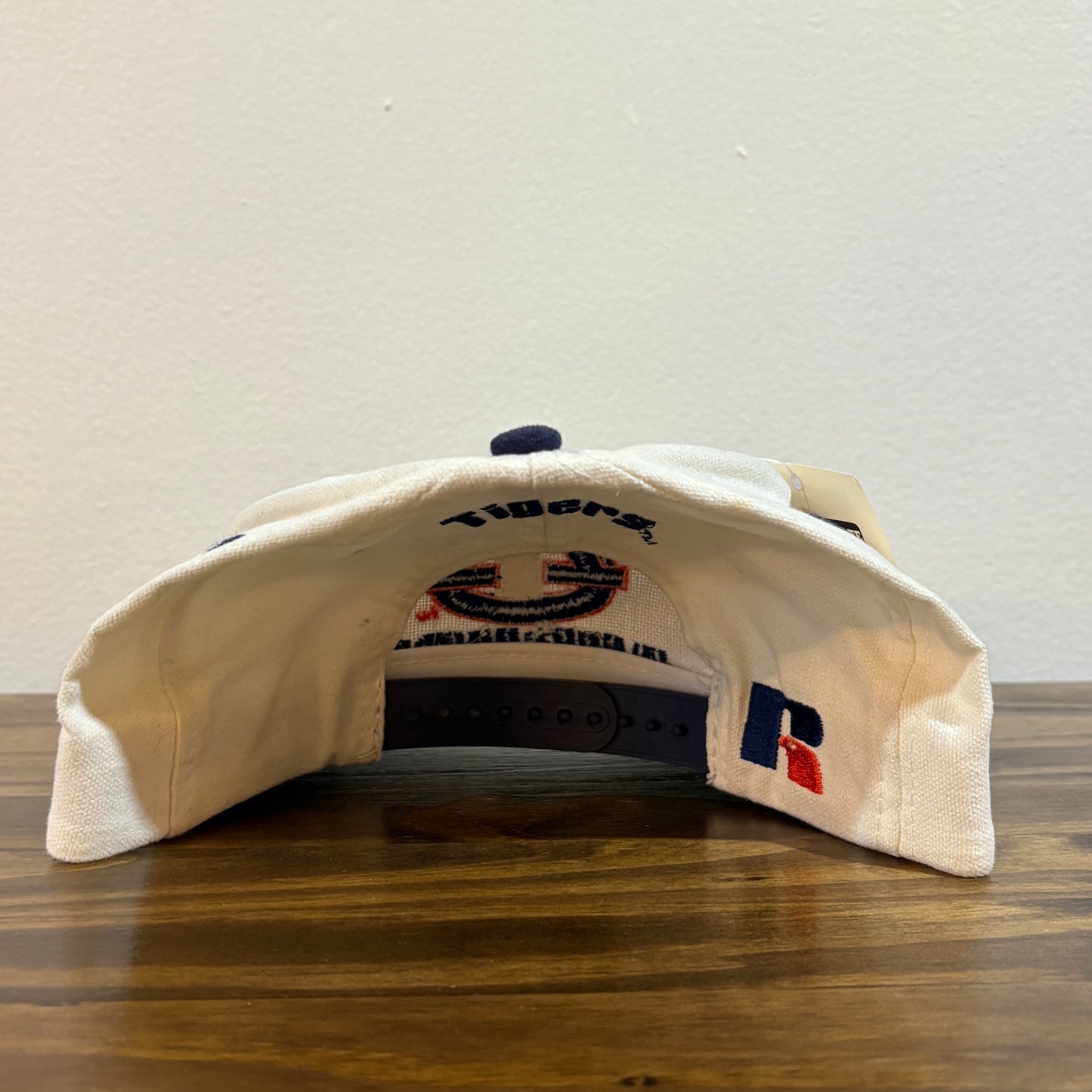 White and Navy Auburn Russell Snap