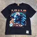 Black 1994 Miami Dolphins Break Through Nutmeg Tee