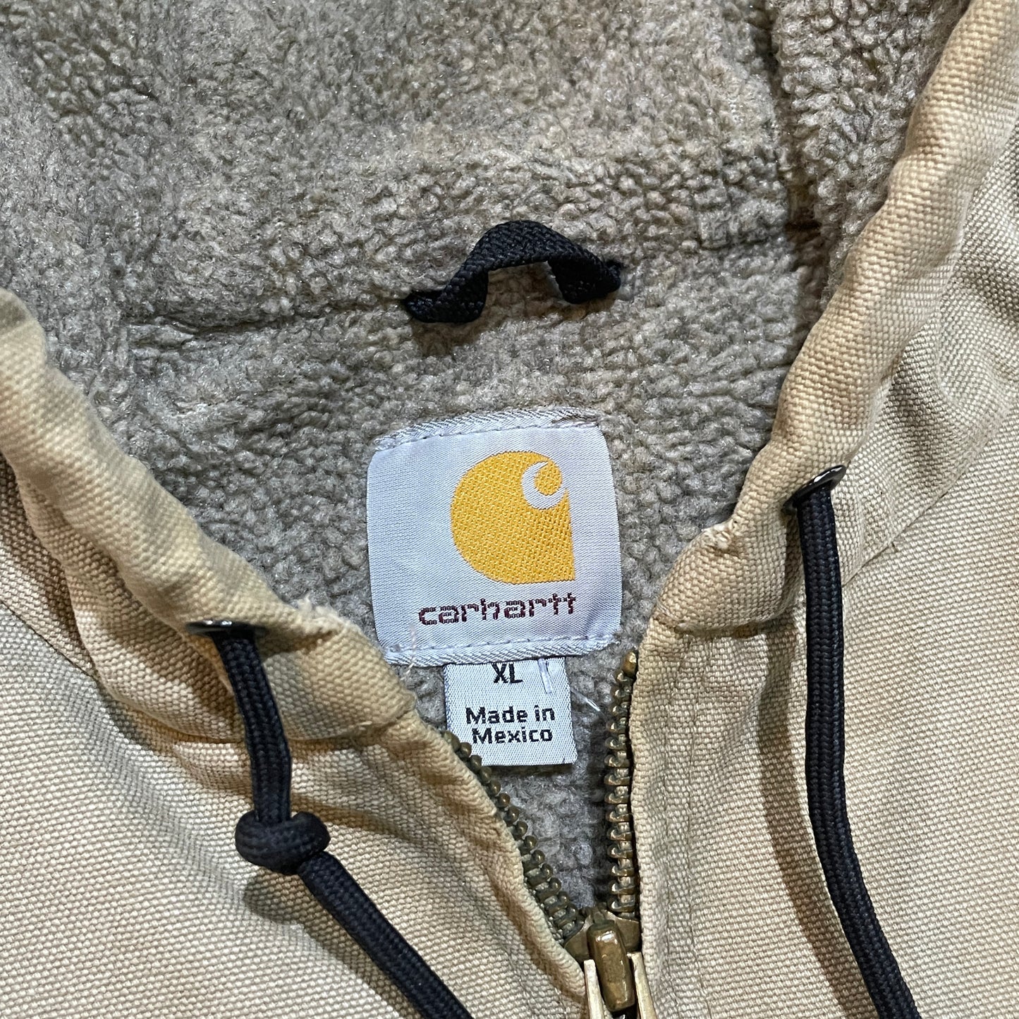 Detroit Style Carhartt Fleece Lined Hooded Jacket19