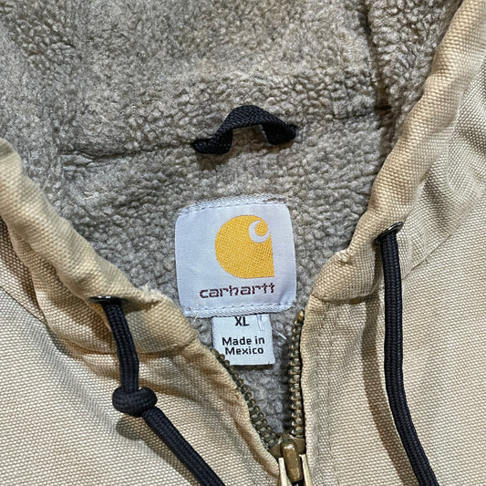 Detroit Style Carhartt Fleece Lined Hooded Jacket19