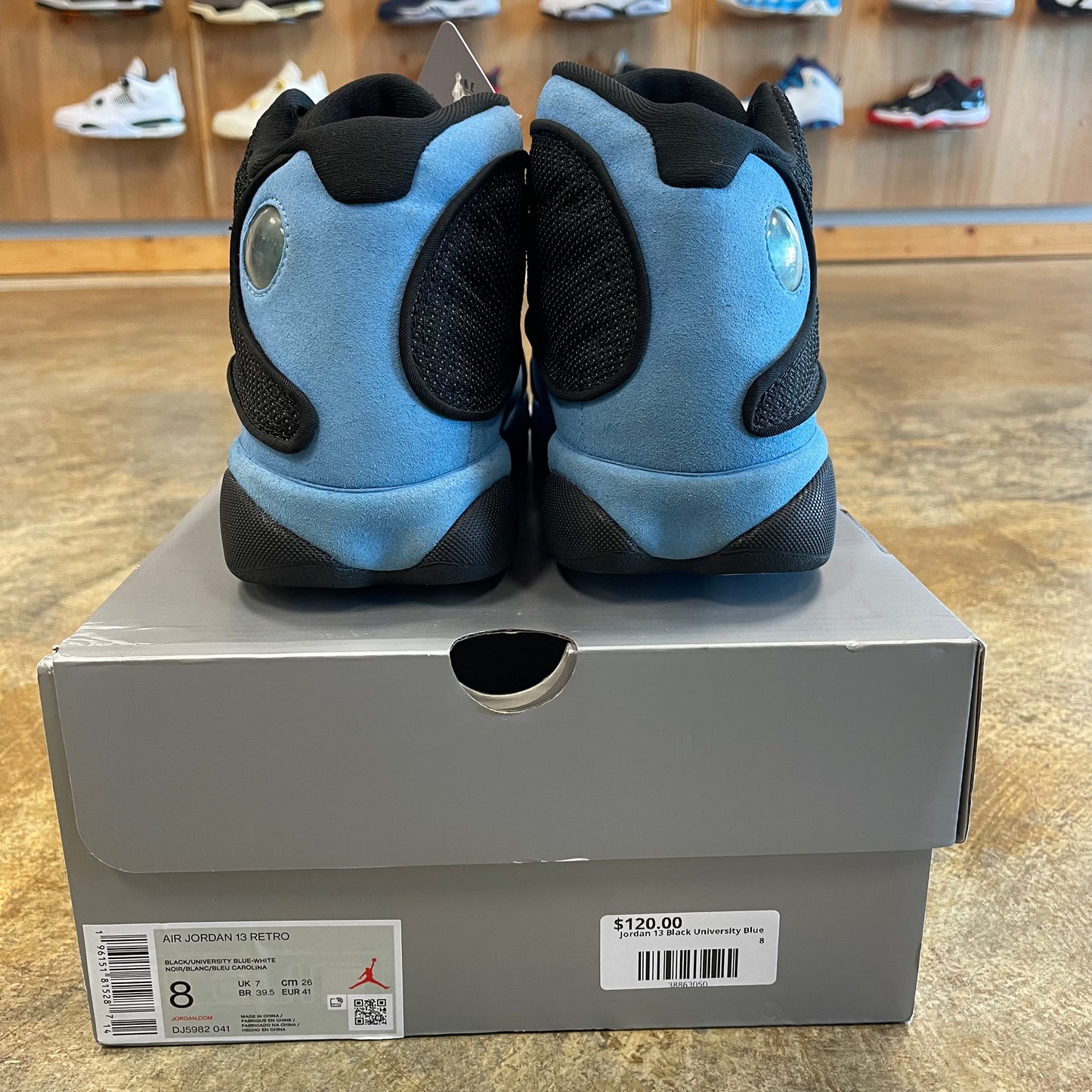 Jordan 13 Black University Blue