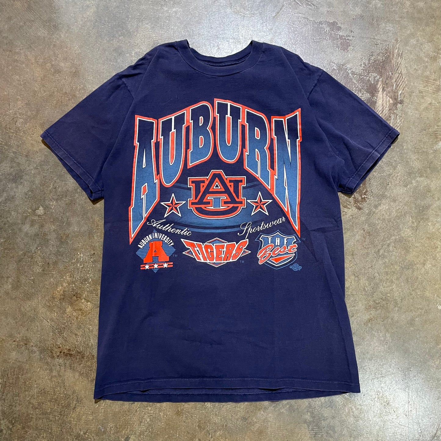 Auburn The Best Authentic Sportswear Navy Tee