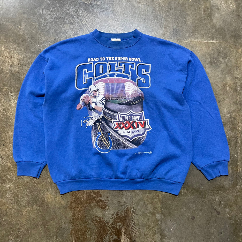 Indianapolis Colts 2000 Super Bowl Big Print Sweatshirt