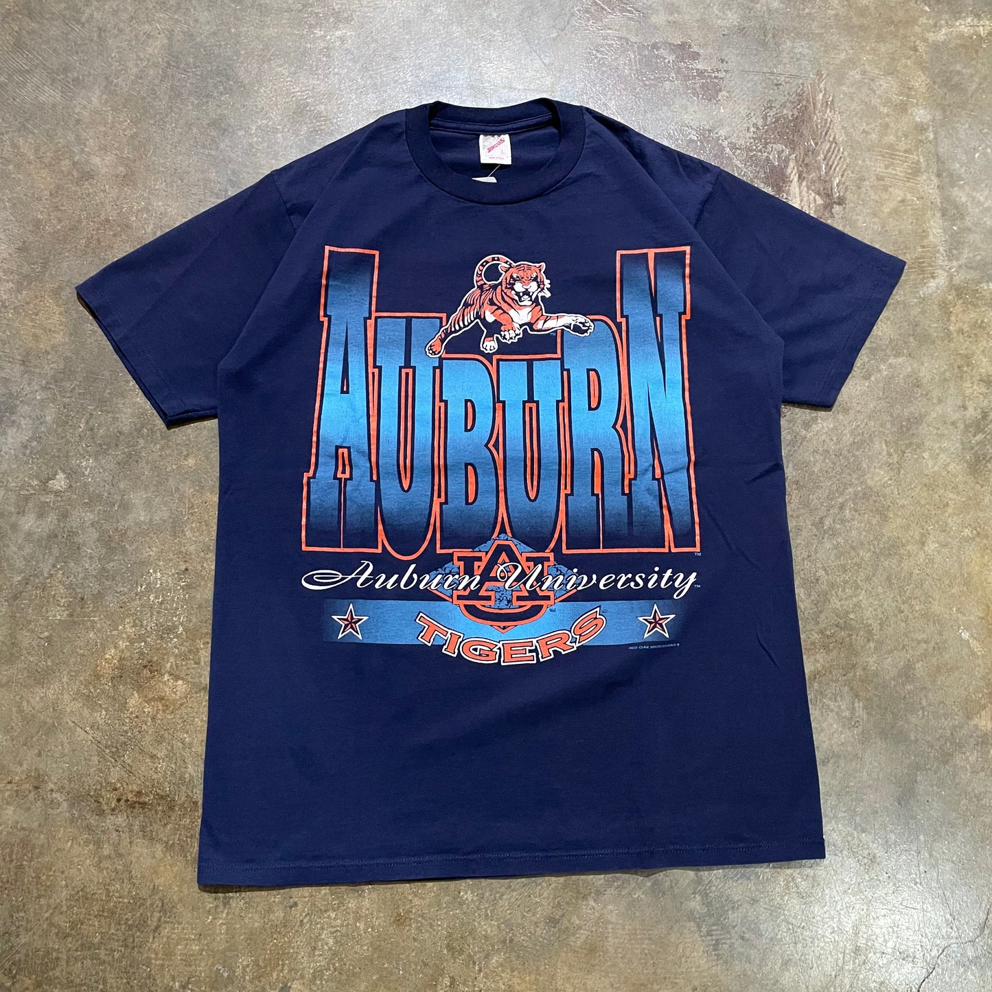 Navy/Light Blue Auburn University Tigers Jerzees Tee