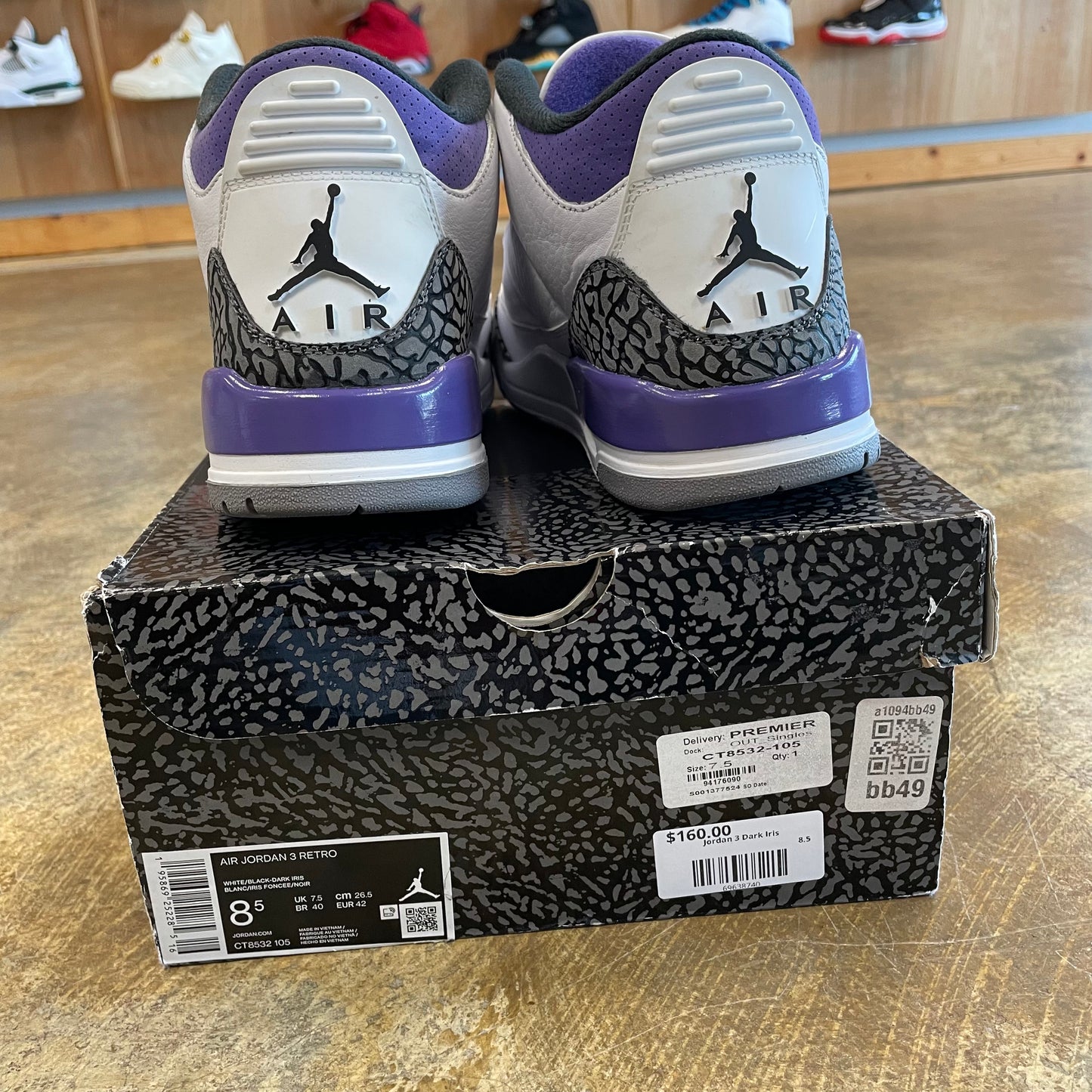 Jordan 3 Dark Iris