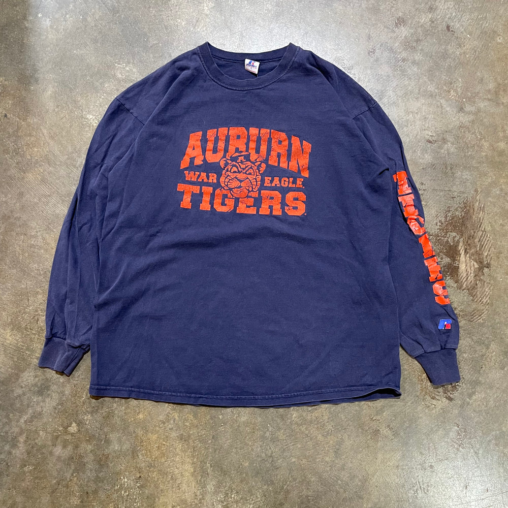 Auburn War Eagle Aubie Head LS Tee