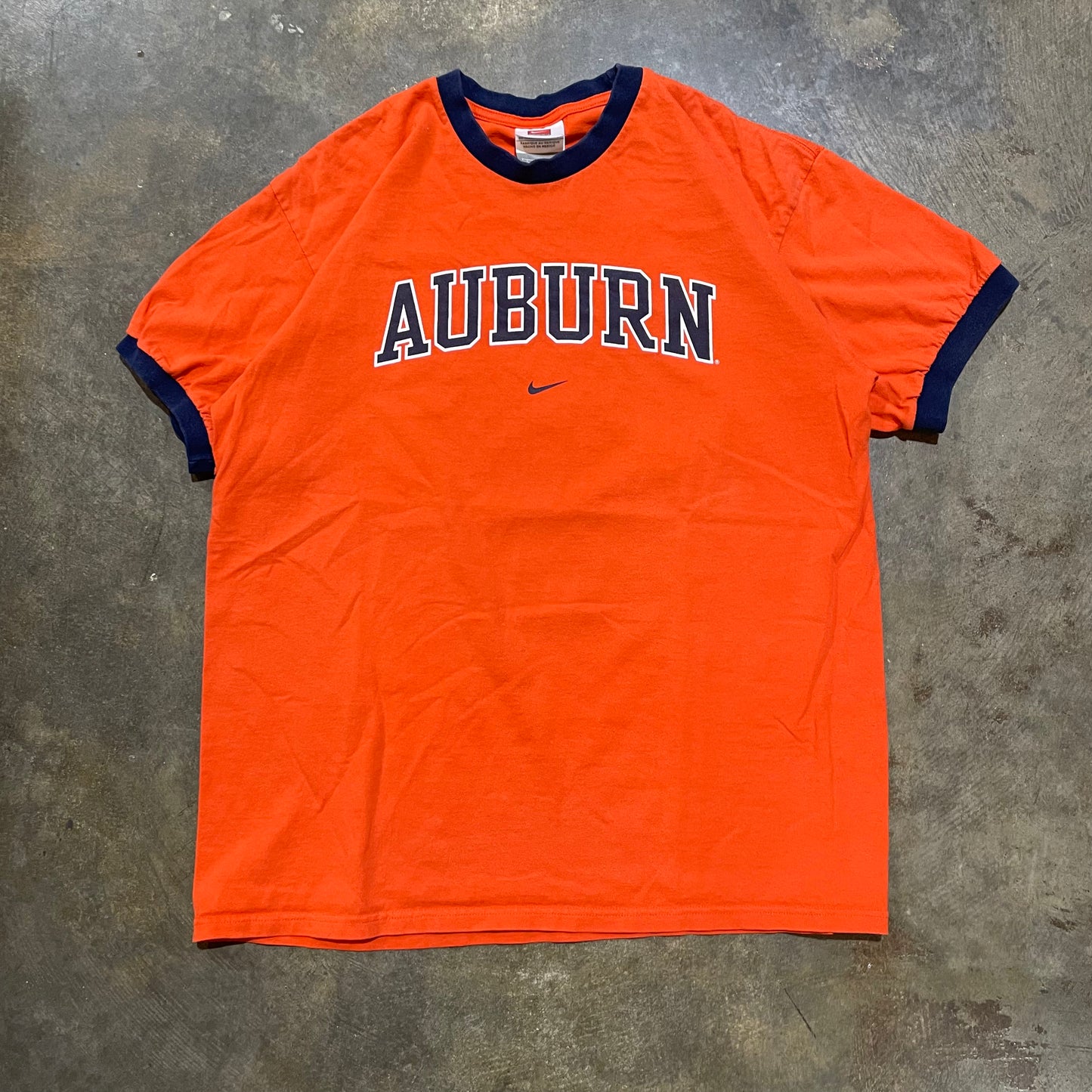 Auburn Orange and Blue Nike Ringer Tee