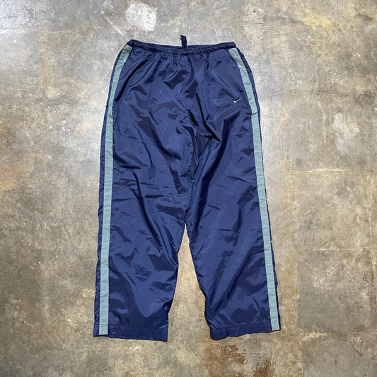 Y2K Navy Nike Grey Stripe Track Pants XXL