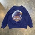 Harley Motors Eagle Navy Crewneck