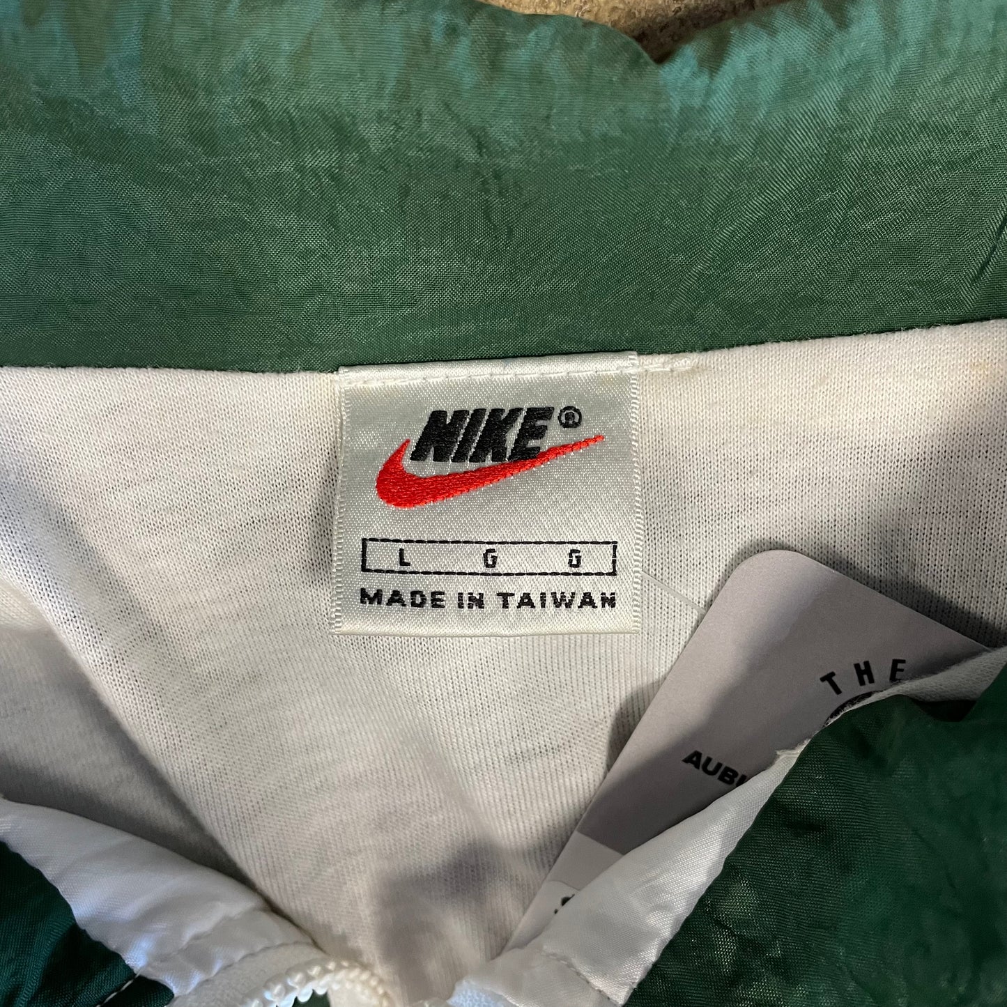 90s Nike Zip Up Green White