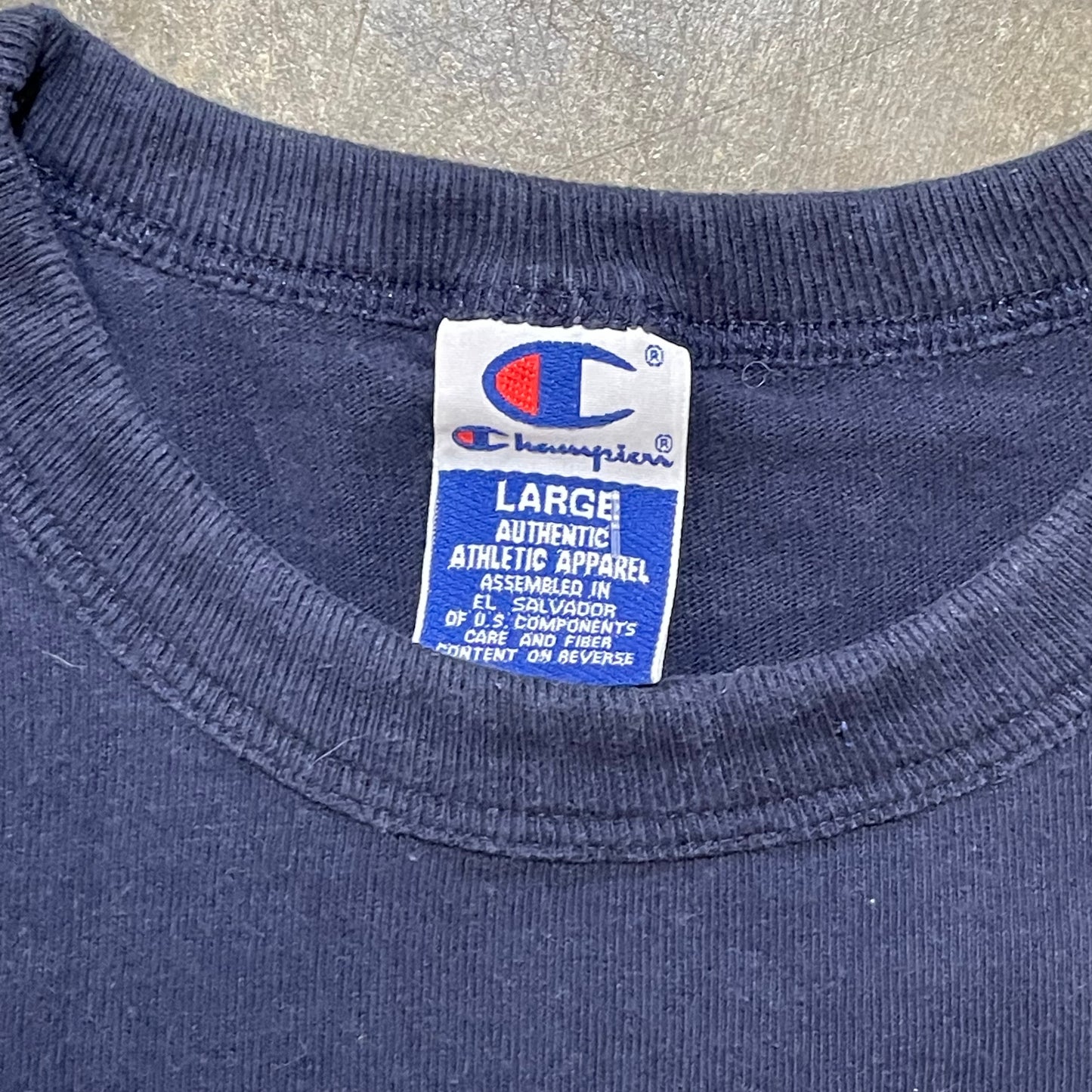 Champion Auburn University Embroided Navy Tee