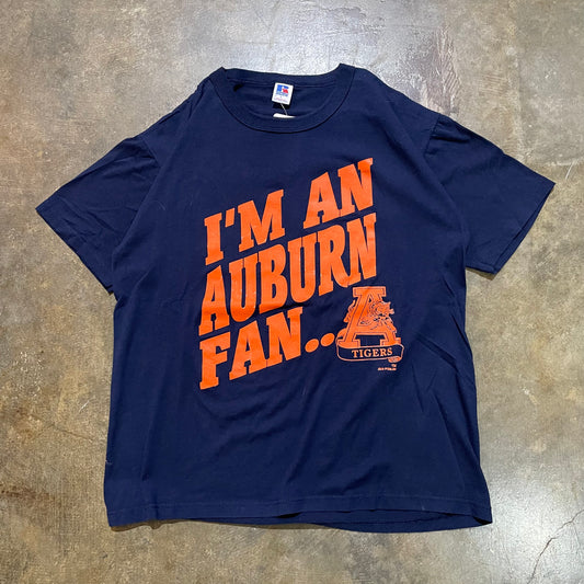 Im and Auburn Fan 80s Russell Tee