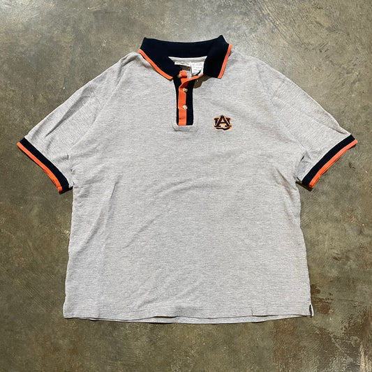 Grey auburn Two Tone Placket Pro edge Polo