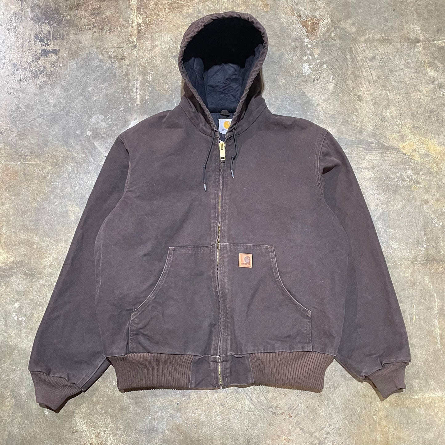 Brown Carhartt Insulated Hooded Jacket6
