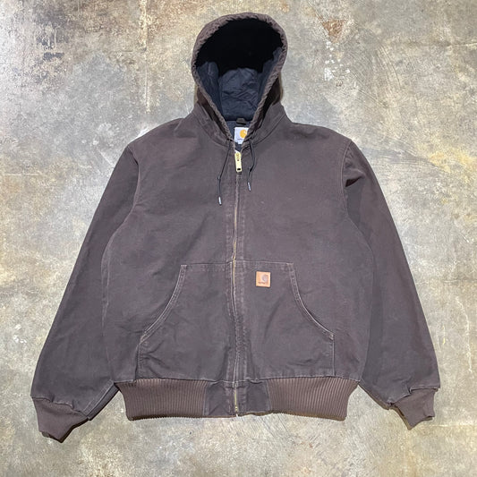 Brown Carhartt Insulated Hooded Jacket6