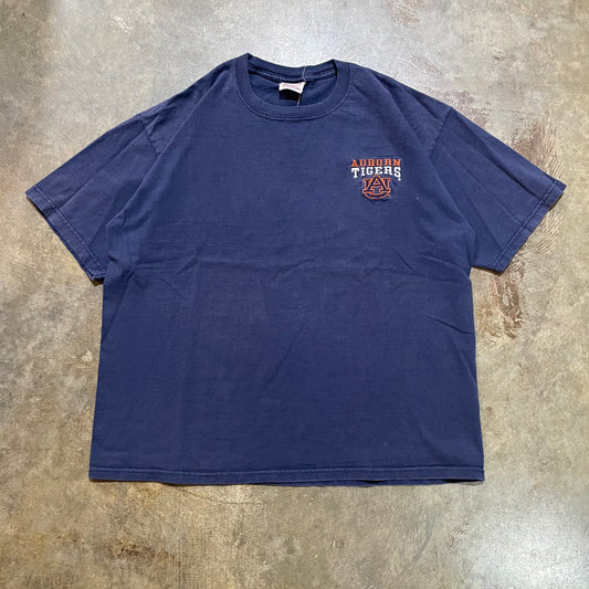 Navy Embroidered Auburn Tigers Cadre Athletic Tee