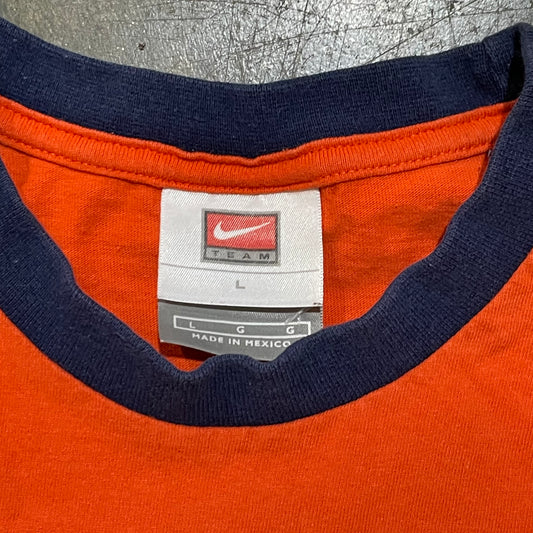 Auburn Orange and Blue Nike Ringer Tee