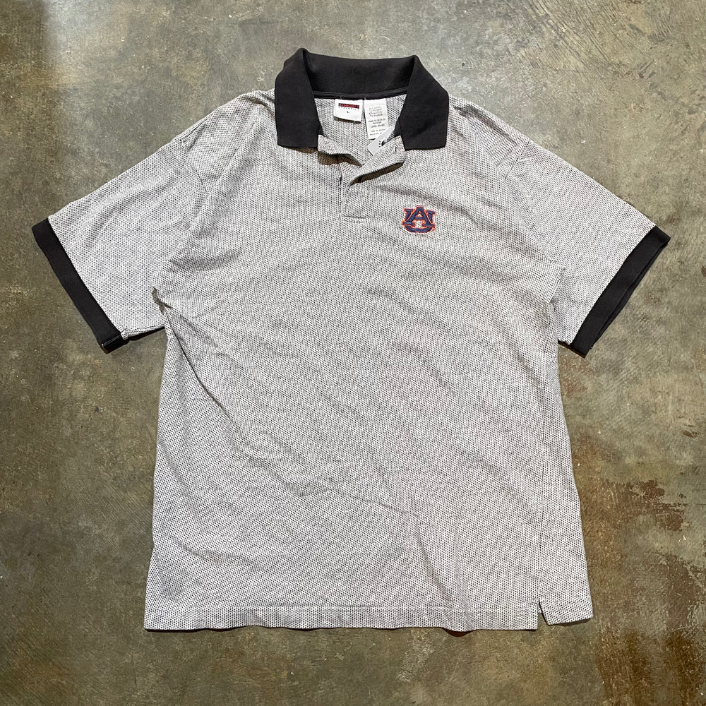 Grey and Black Mesh Auburn Iron Knights Polo