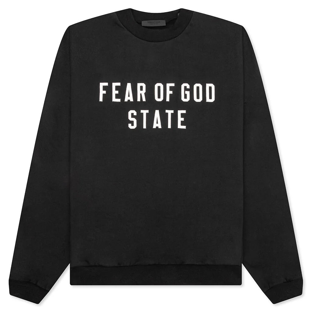 Essentials Heavy Fleece Crewneck - Black