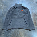 Grey Auburn Ebroidered Quarter Zip Sweatshirt