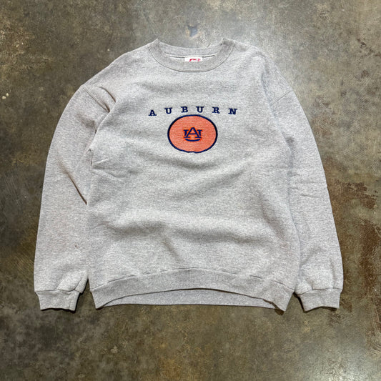 Auburn AU Puff Print Raglan Crew