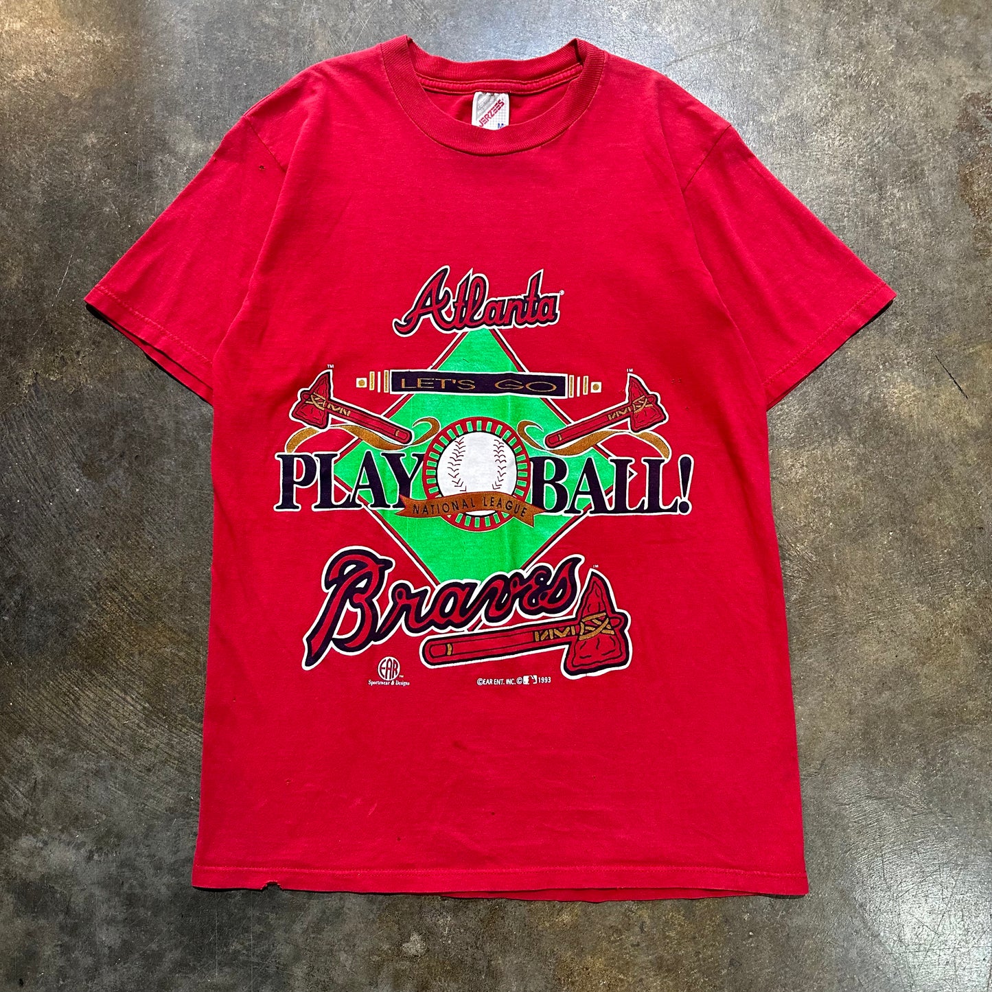 Atlanta Braves Baseball Diamond Red tee