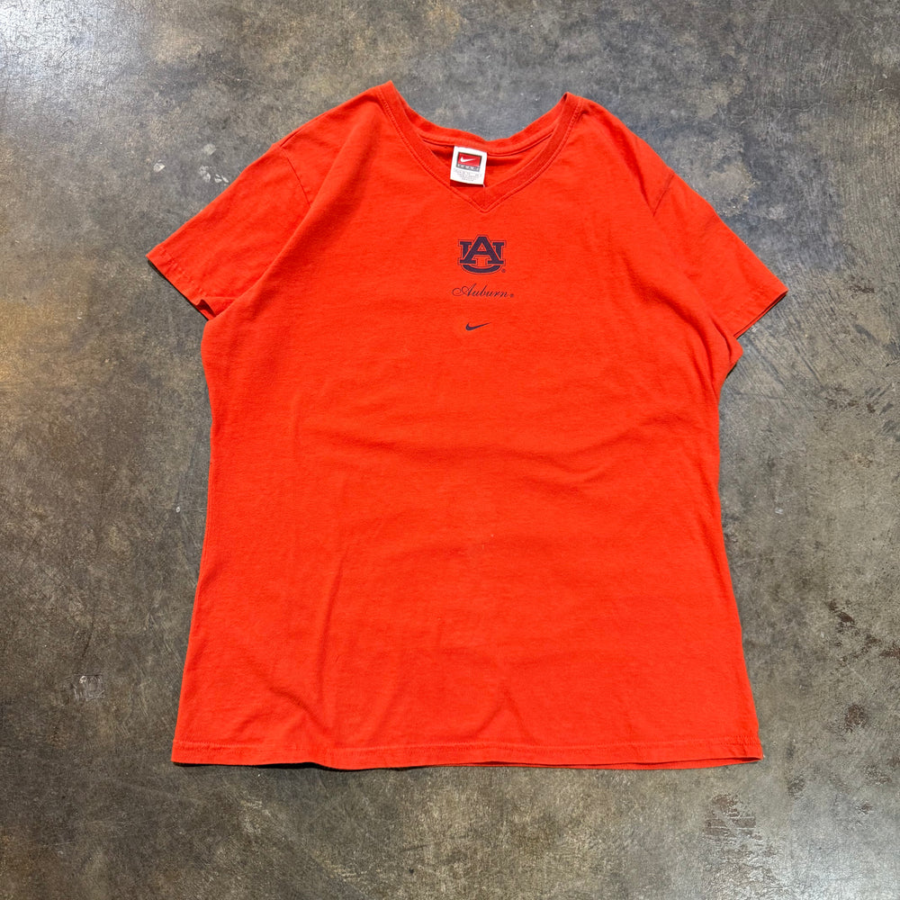Auburn Nike Script V Neck Tee