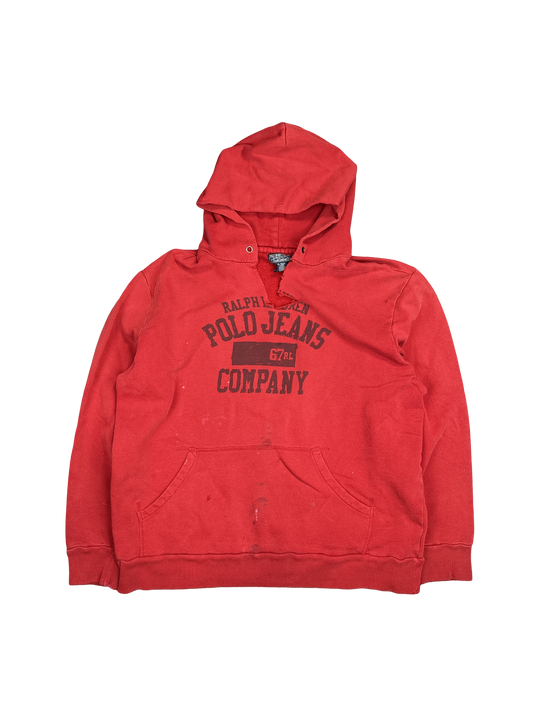 Ralph Lauren Polo Jeans Red Hoodie (XXL)