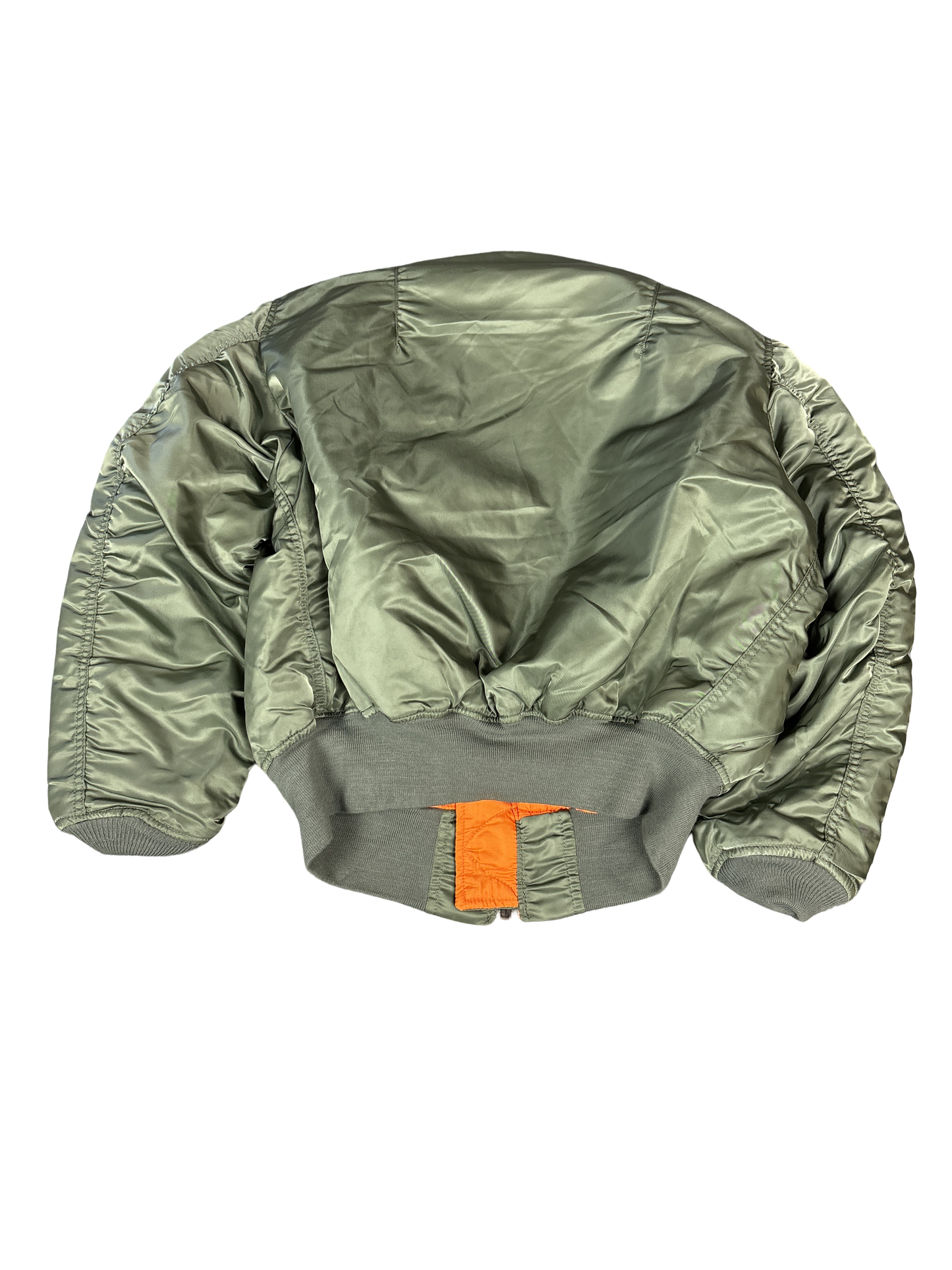 Military Style Bomber Jacket Olive Green (L)