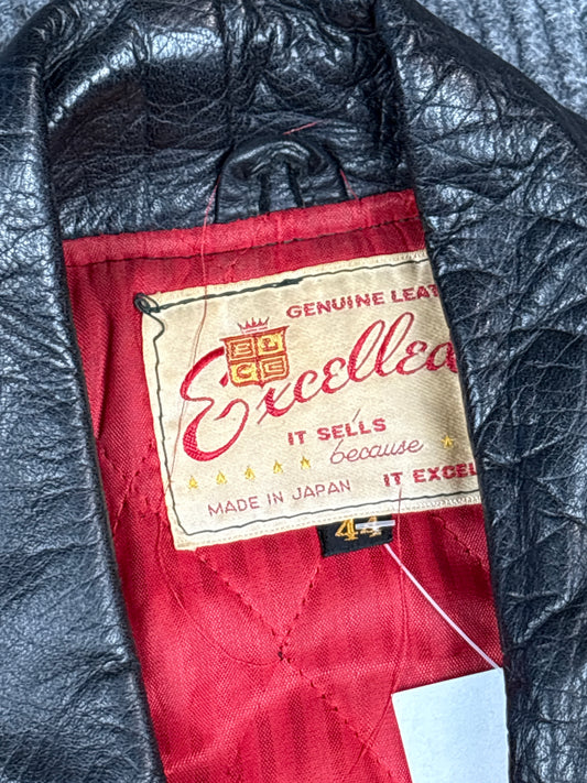 Vintage Excellea Made in Japan Leather Bomber Jacket (M)
