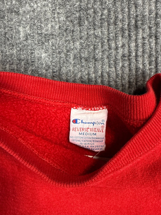 Champion Reverse Weave Red Sweatshirt (M)