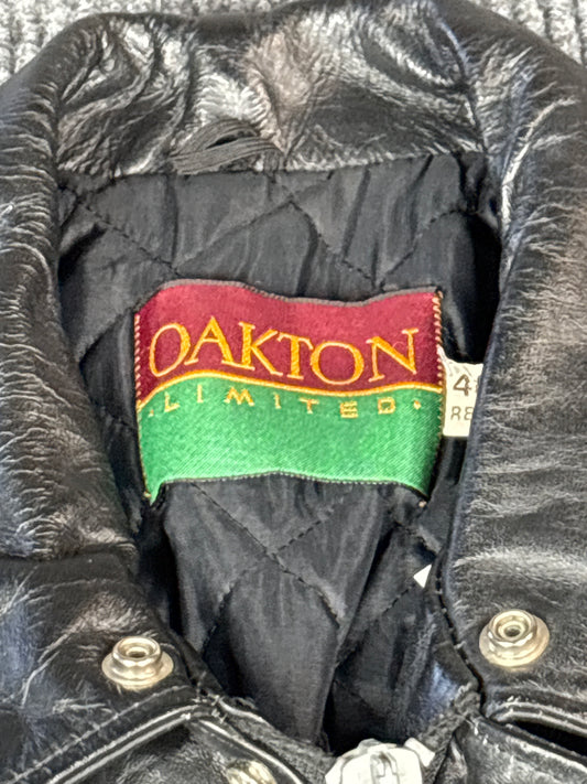 Oakton Limited Leather Bomber Jacket (XL)